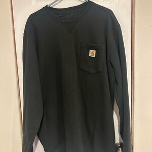 Carhartt Black Men's Crewneck Sweatshirt Large Tall